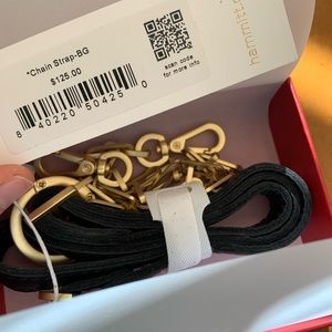 Hammitt strap. Brushed gold